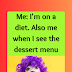 Restaurant Meme, Desert Menu