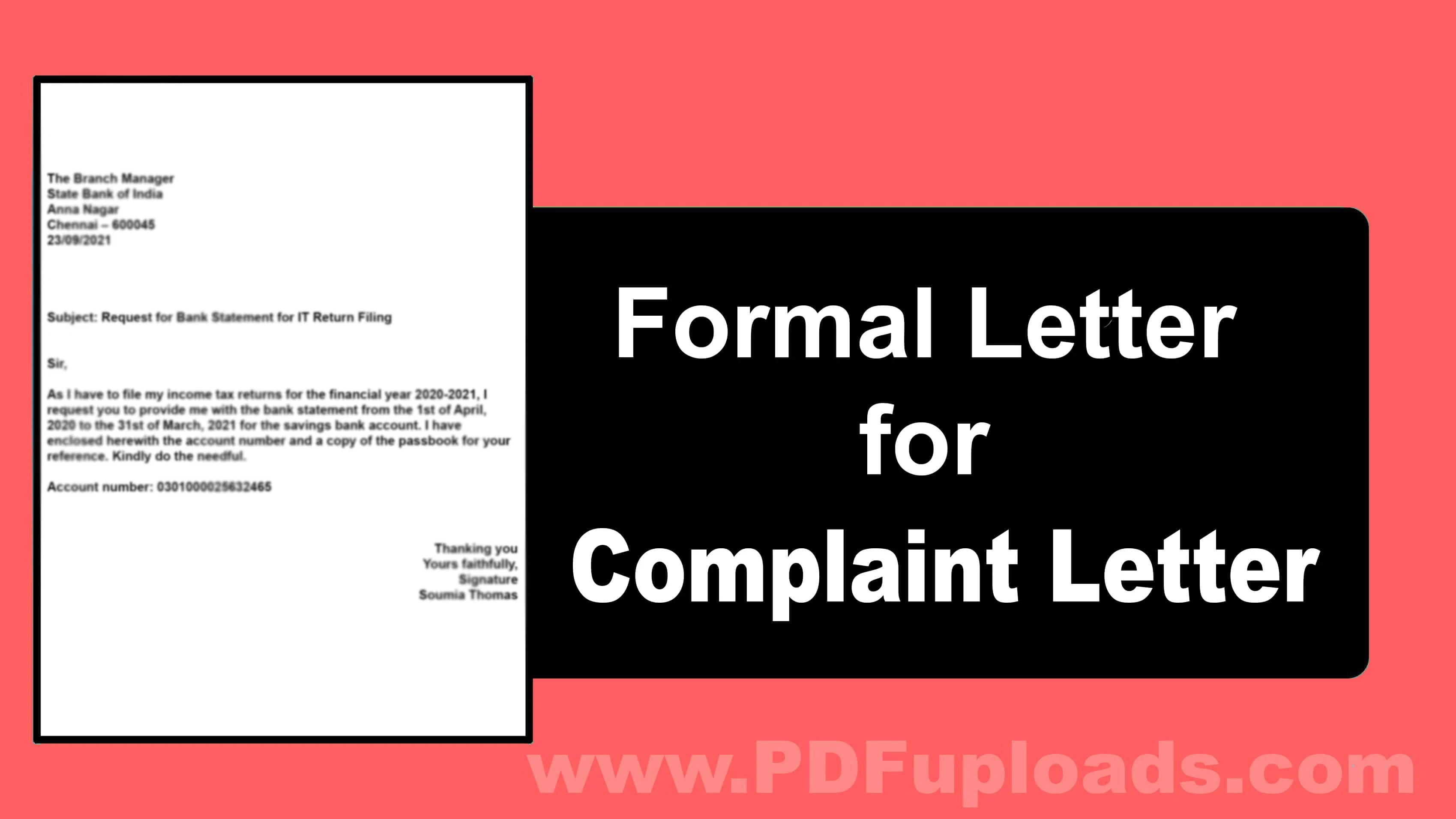 Complaint Letter Format - How to Write Formal letter with Examples