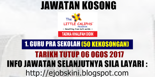 Jawatan Kosong Khalifah Didik Sdn Bhd - 06 Ogos 2017