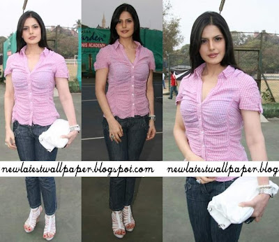 Wallpaper Of Zarine Khan. Zarine Khan at Tennis Academy