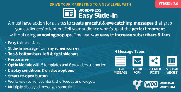 Free Download CodeCanyon Easy Slide-In V2.1 for WordPress Plugin