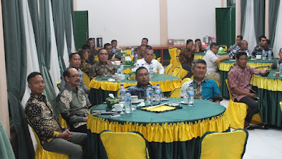 Kodim 0117/Aceh Tamiang Bersama Forkopimda Kabupaten Aceh Tamiang Nonton Bareng Wayang Kulit
