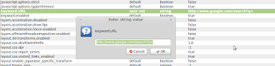 change Linux mint firefox search engine 