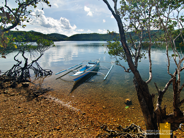 Rocky Beach at Busuanga Bay Lodge in Palawan