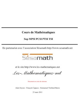 Télécharger Sésamath sup MPSI PCSI PTSI TSI | pdf | Booksloop 