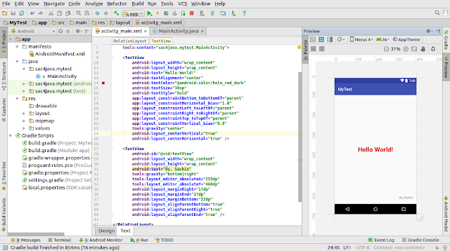 Sachin4Java: First Android Hello World app