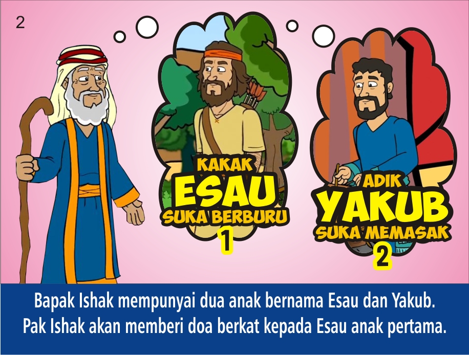 Komik Alkitab Anak  Yakub Menipu Esau
