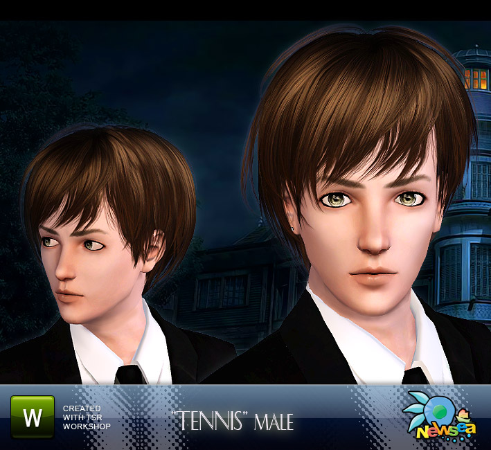 Newsea Tennis Hairstyle. Download at The Sims Resource - Subscriber only