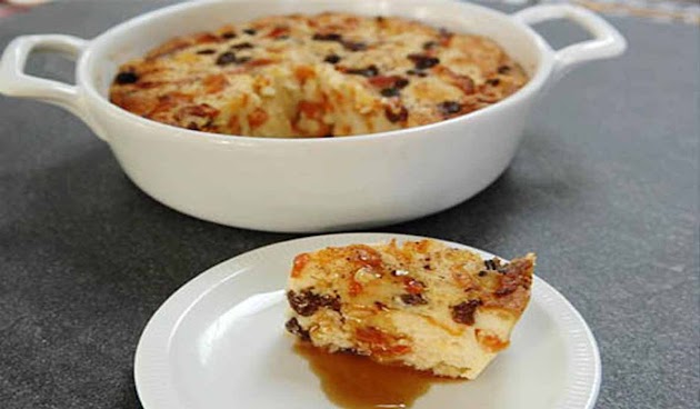 Resep Puding Roti Apricot