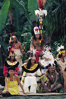 Tahitians in Cermonial Dress