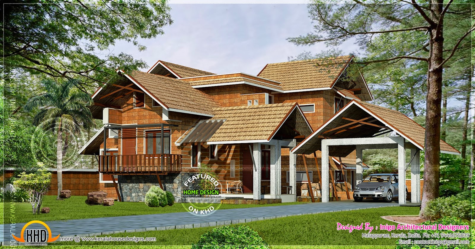 April 2014 Kerala home  design  and floor plans 