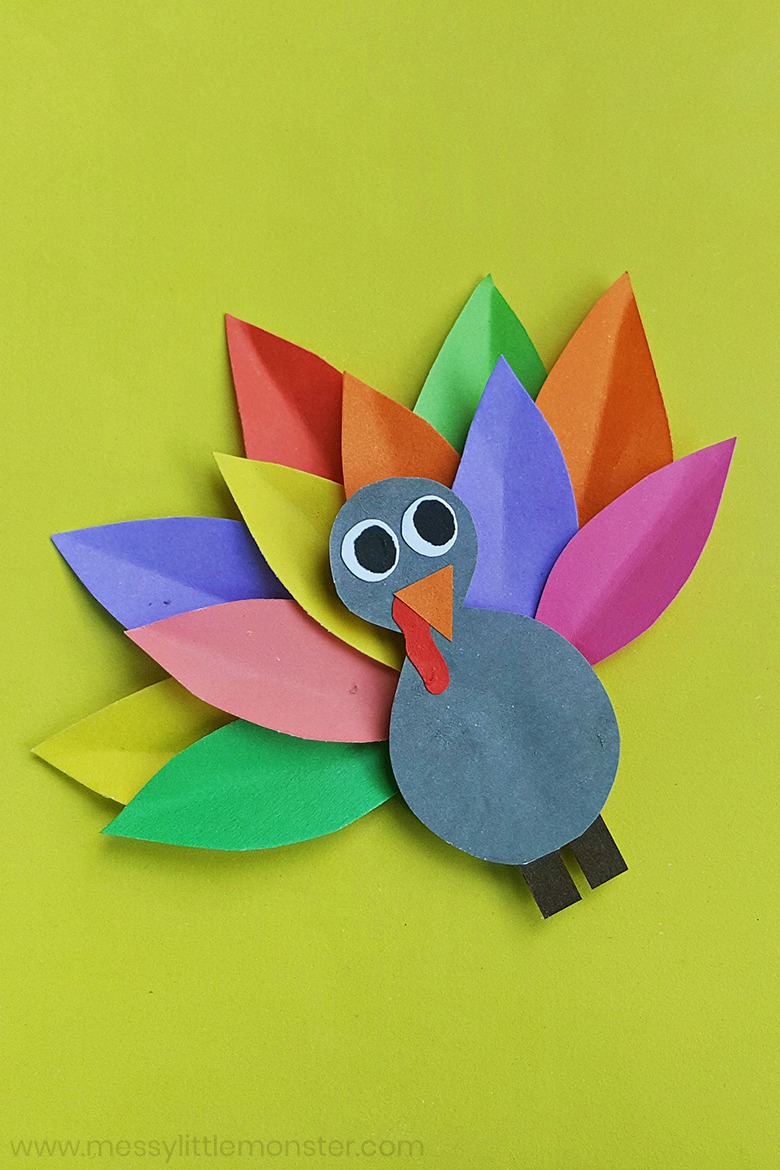 Turkey paper craft for kids