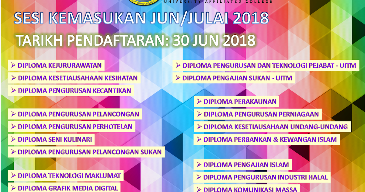 PENDAFTARAN KEMASUKAN PELAJAR BARU KE INSTEDT SESI JUN ...