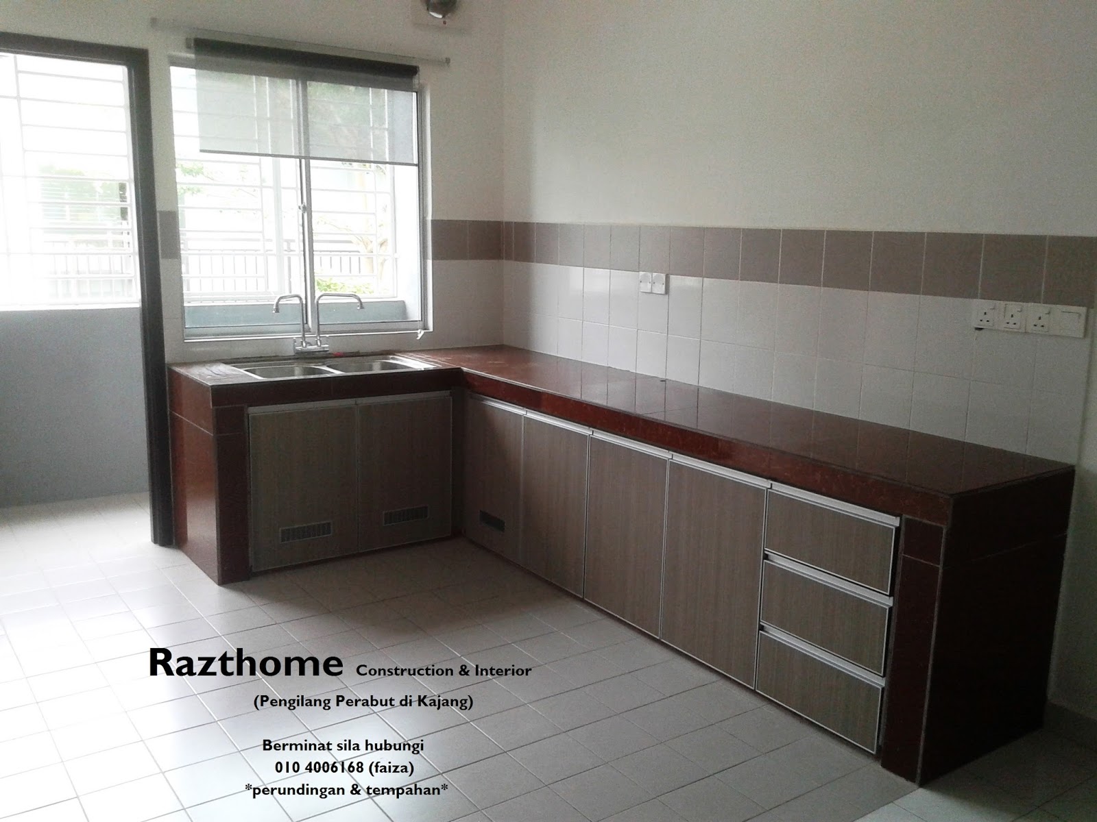  Kabinet  Dapur  Konkrit Desainrumahid com