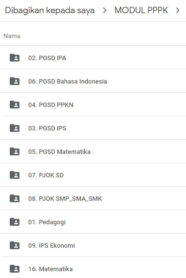 39 Modul Belajar Mandiri PPPK 2021