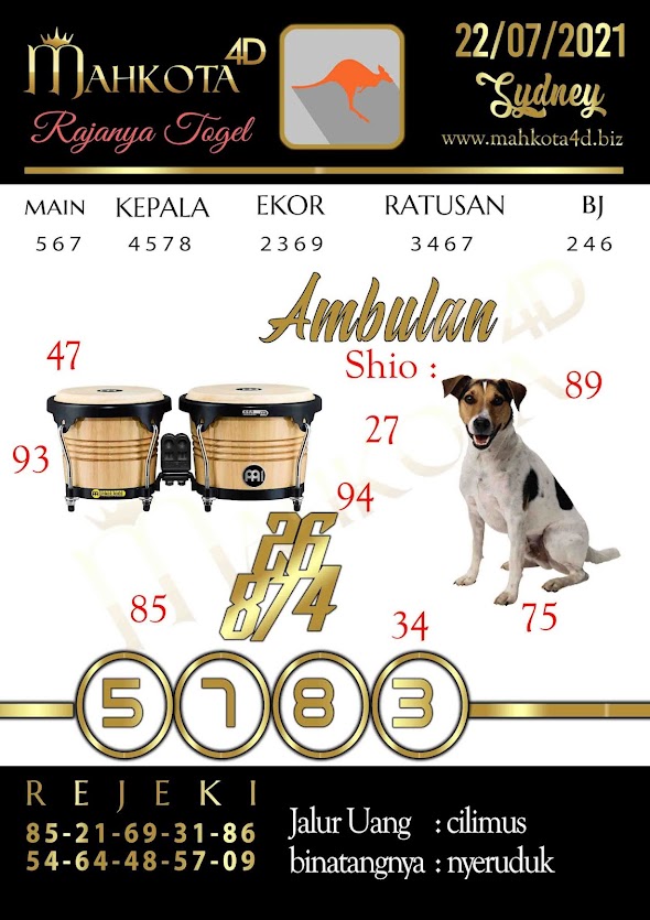 Syair Prediksi Togel Sydney - SDY Kamis, 22 - Juli - 2021