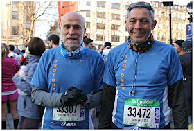 Antes de la salida del maratón de París 2013