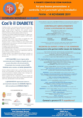 Cos'è il diabete e come prevenirlo? Screening gratuito e convegno per sensibilizzare la cittadinanza 