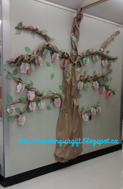 Picture of Growth Mindset Tree from teachingisagift.blogspot.ca