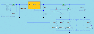 Simple Emergency LED Light Circuit