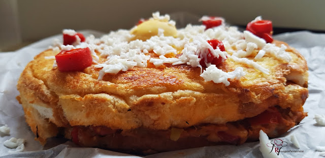 Empanada de pan de molde sin horno