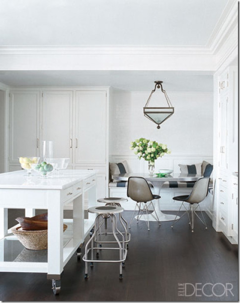 designer breakfast nook saarinen table nate berkus