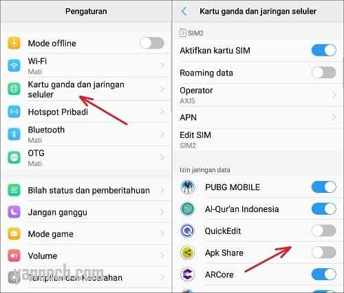 Cara Mematikan Penggunaan Data Internet di Aplikasi Android Tertentu