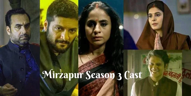 Cast List for Season 3 of Mirzapur