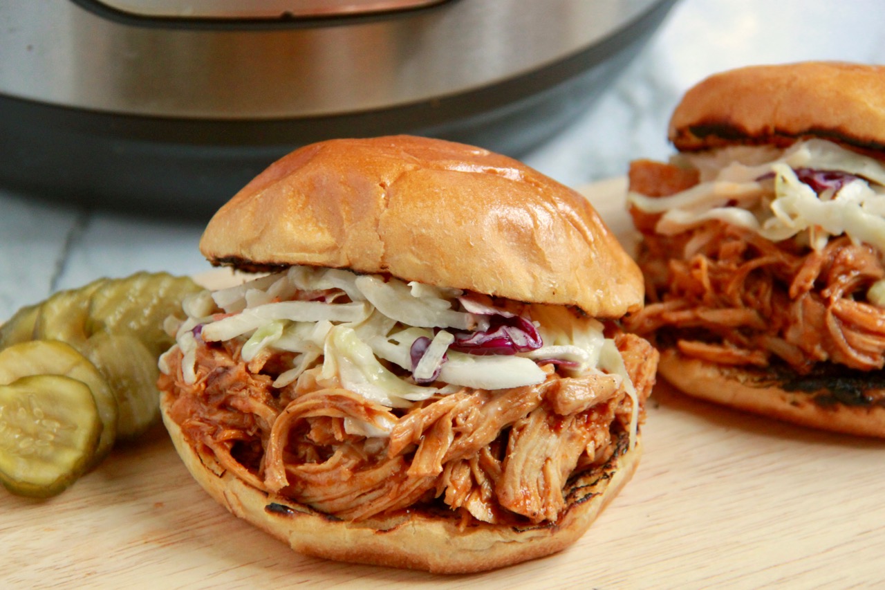 Instant Pot Shredded BBQ Chicken