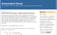 'Automated Chaos' blog
