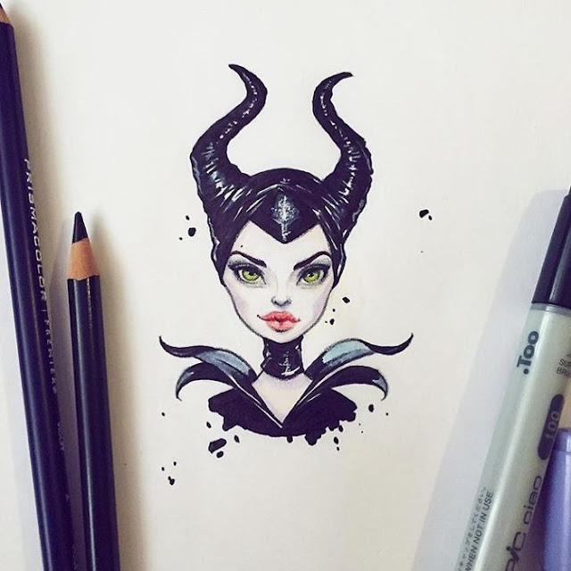 Artista Rusa retrata celebridades con un estilo de dibujo animado y el resultado es adorable