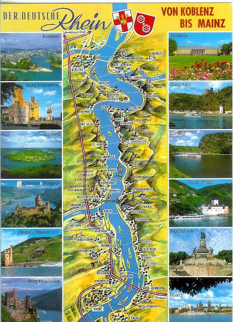 Post card of the Rhine River Valley The Tipsy Terrier Pub Blog 