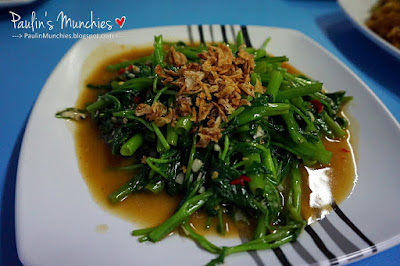 Fried kangkong - Golden Mile Food Center at Beach Road - Paulin's Munchies