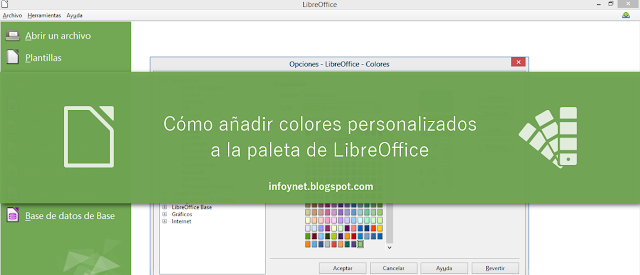 Cómo añadir colores personalizados a la paleta de LibreOffice
