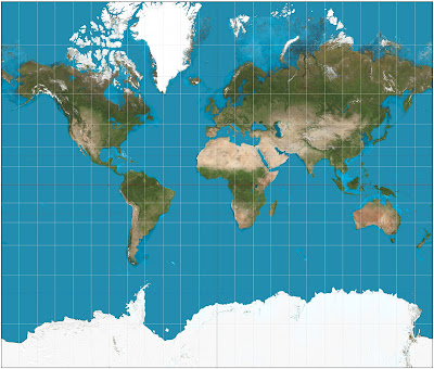 Peta Dunia Mercator