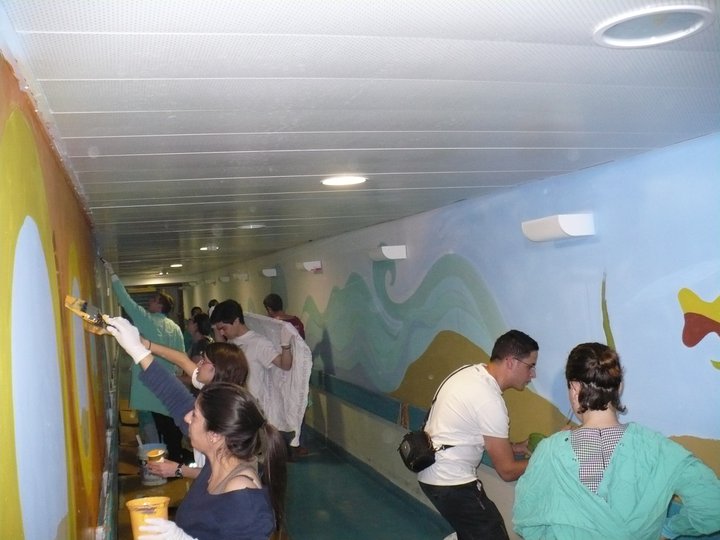 פרויקט מסדרון הילדים בבית החולים הדסה עין כרם באורך של 110 מטרים