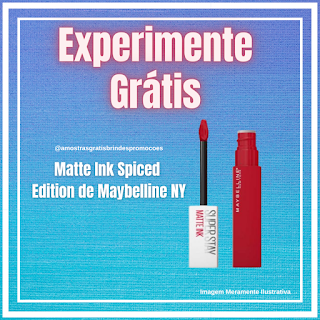 Experimente Grátis Novo Batom Líquido Maybelline