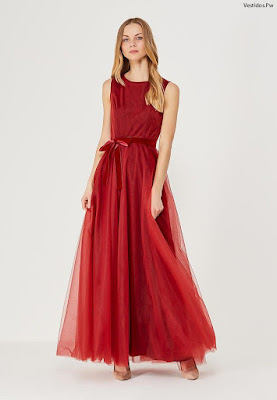 Vestidos de gala largos rojos