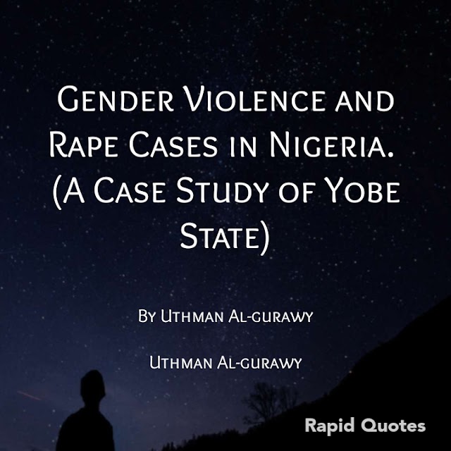 Gender Violence and Rape Cases in Nigeria