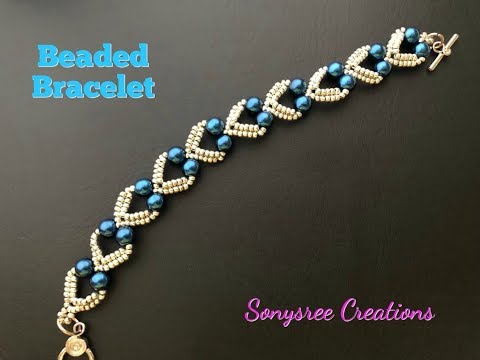 Beaded Stretch Seed Bead Bracelet With Heart - Etsy | Pulseiras artesanais,  Jóias bordadas com miçangas, Joias com miçangas