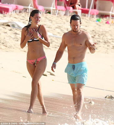 Mark Wahlberg and his wife, Rhea Durham put their sexy bodies on display in Barbados