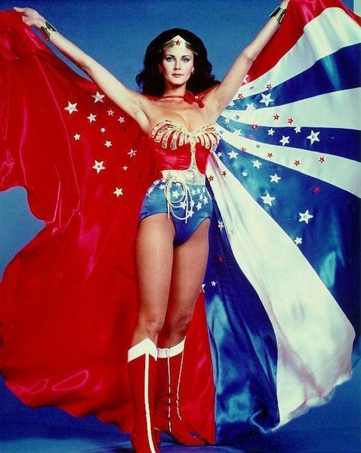 Lynda Carter as'Wonder Woman'