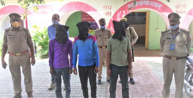 कोतवाली सदर पुलिस द्वारा गैंगस्टर एक्ट में वांछित एंव 10,000-10,000 रुपये के 03 इनामिया अभियुक्त गिरफ्तार