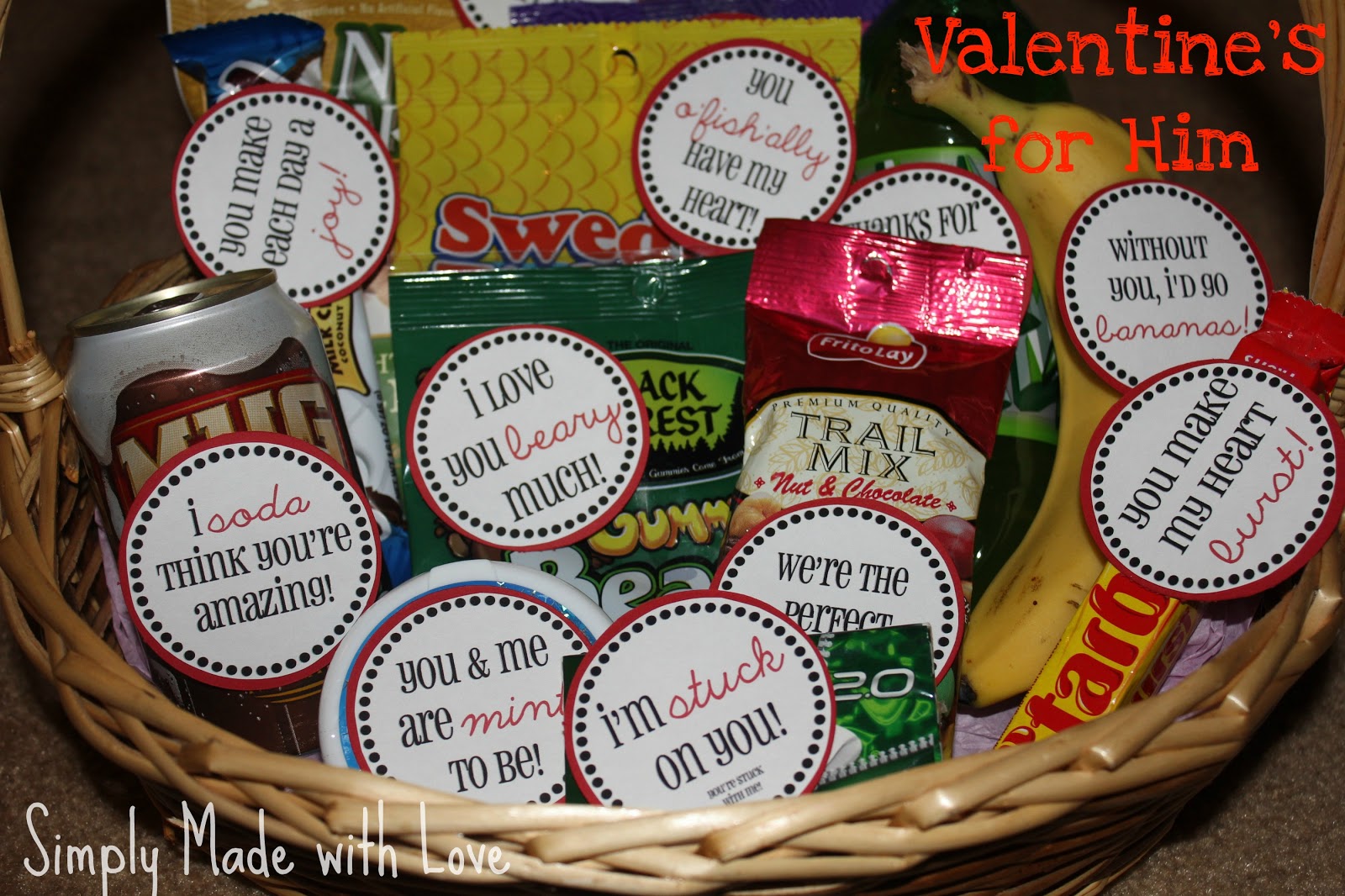 Simply Made With Love Valentine S For Him Free Printable