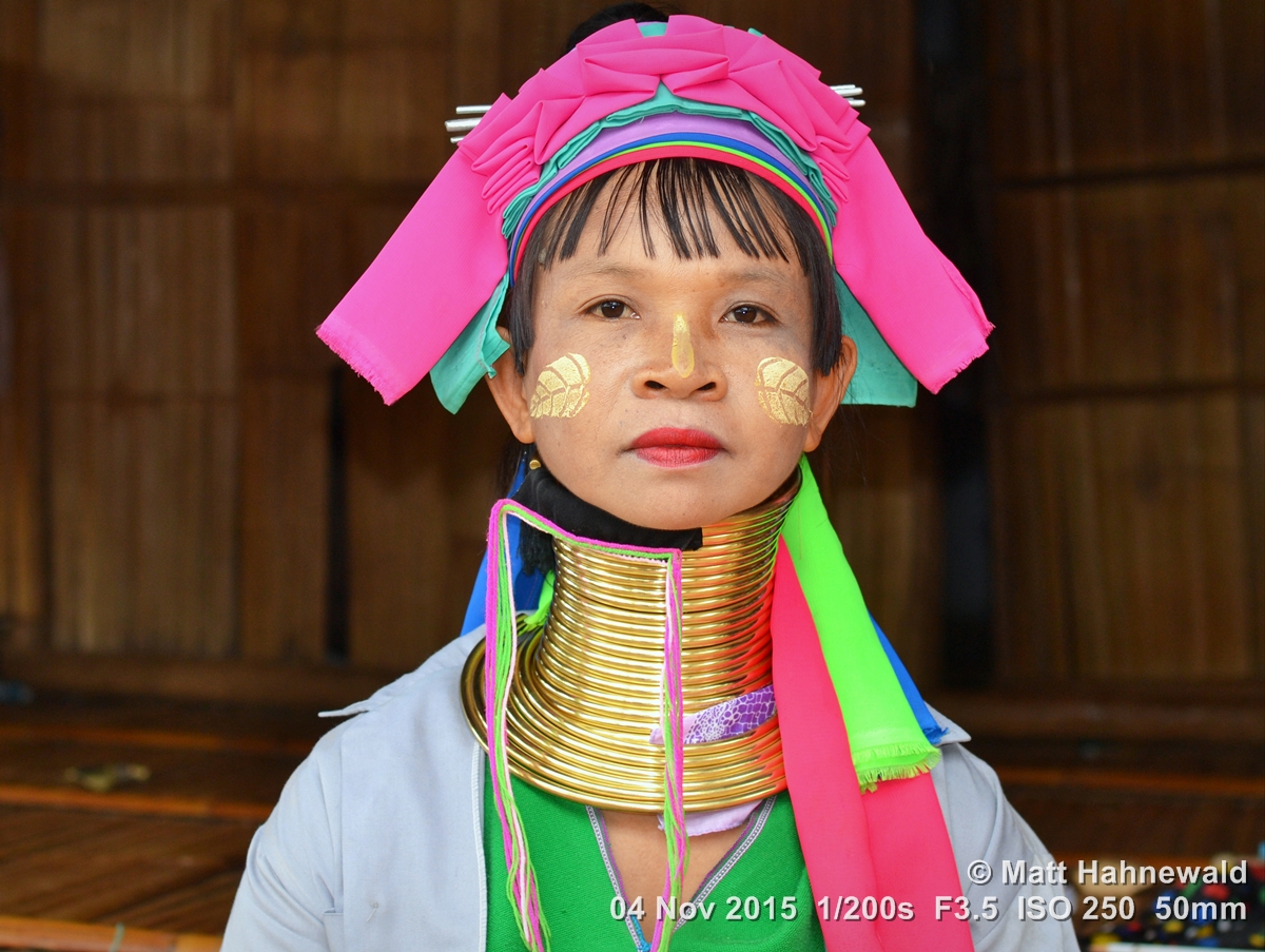 Thailand: A Padaung (Long Neck Karen) woman after removing her neck rings  for cleaning, Stock Photo, Picture And Rights Managed Image. Pic.  GBP-CPA0036998 | agefotostock