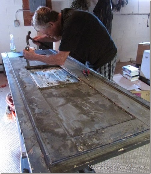 Living Room Molding Antique Door Update