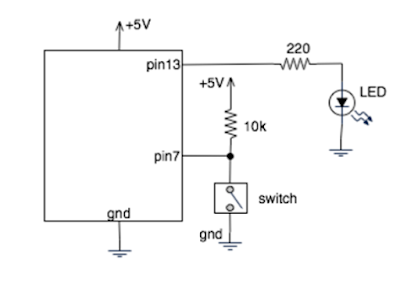 Simulasi program arduino dengan proteus untuk ujicoba push button bagi pemula.
