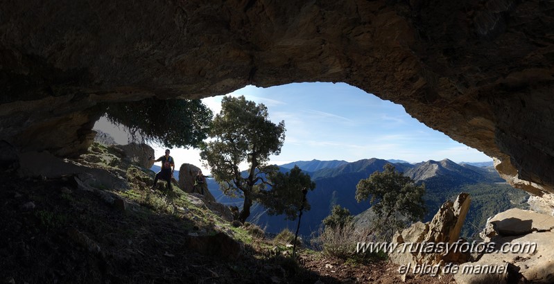 Alcazaba - Torrecilla - Pinsapar de la Yedra desde la Majá de Paco Aguera