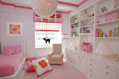 habitación rosa adolescente