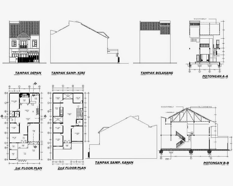 Menggambar Denah  Menggunakan AutoCad  arsitekthink